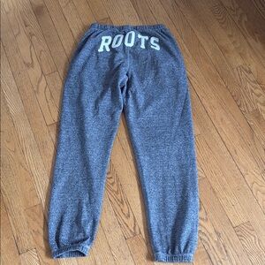 Roots Gray Joggers with Elastic Cuffs and Soft Fabric